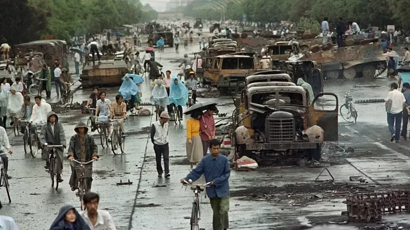 GETTY IMAGES No hay cifras claras de cuantas personas perdieron la vida durante las protestas de Tiananmen en 1989