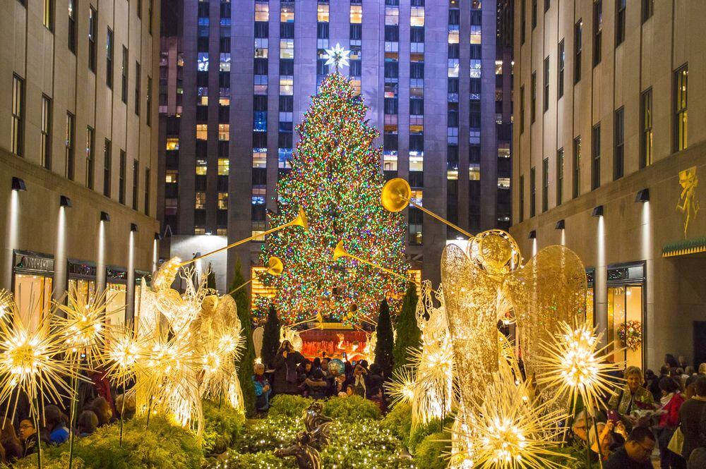 El árbol de Navidad del Rockefeller Center en las fiestas de diciembre de 2013.