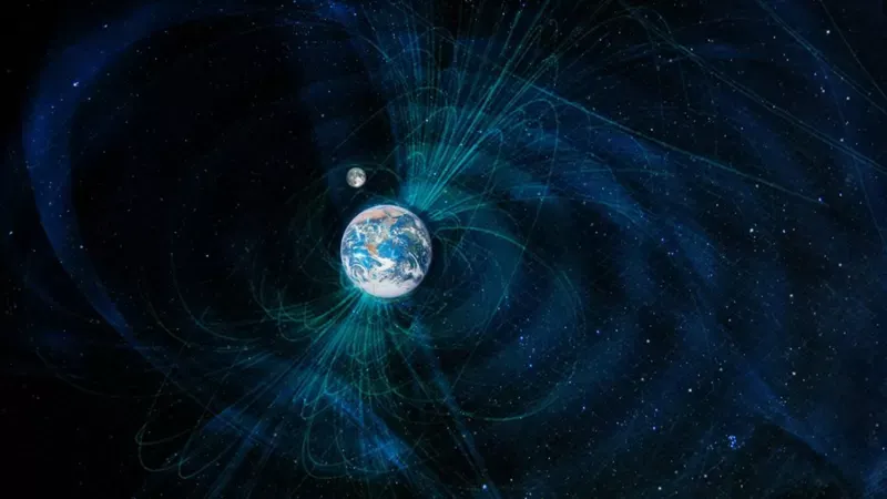 El campo magnético de la Tierra es 100 veces más fuerte que el de la Vía Láctea. NASA