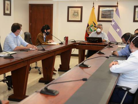 María Alejandra Muñoz mantuvo su primera reunión con Lenín Moreno, tras ser designada por la Asamblea como vicepresidenta