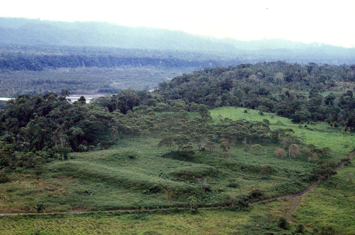 Una parte del complejo de centros urbanos y ceremoniales conectados entre sí que existió hace unos 2.500 años en el valle del río Upano, en Morona Santiago.