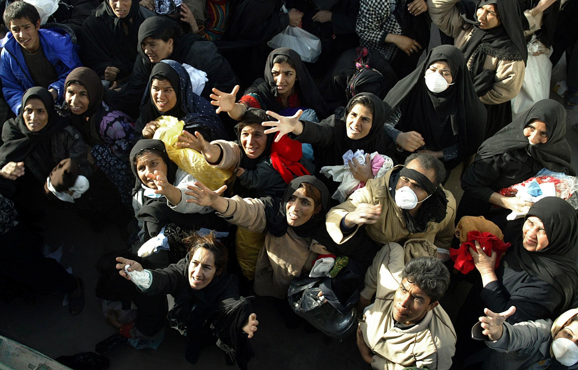 Terremoto en Irán, 2003. AFP / Marwan NAAMANI