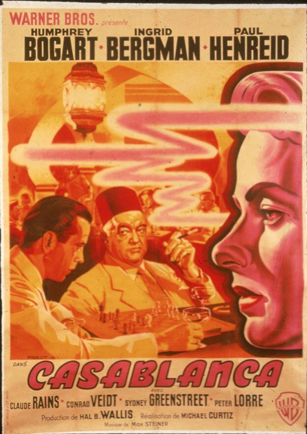 Póster de "Casablanca", 1942. GETTY IMAGES
