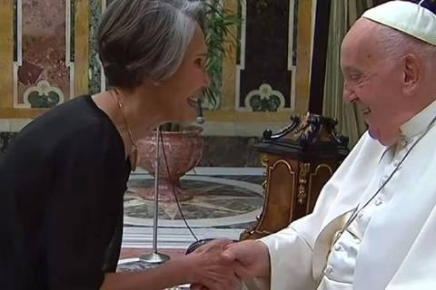 Florinda Meza, entre los comediantes que se reunieron con el papa Francisco: ‘Lamentó que Chespirito no pudiera disfrutar de ese momento’