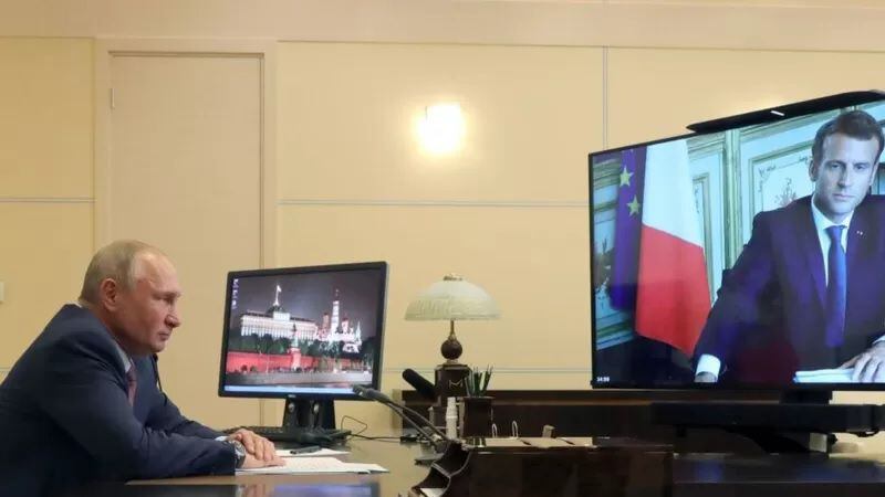 El presidente de Francia, Emmanuel Macron, ha estado en contacto con Putin. GETTY IMAGES