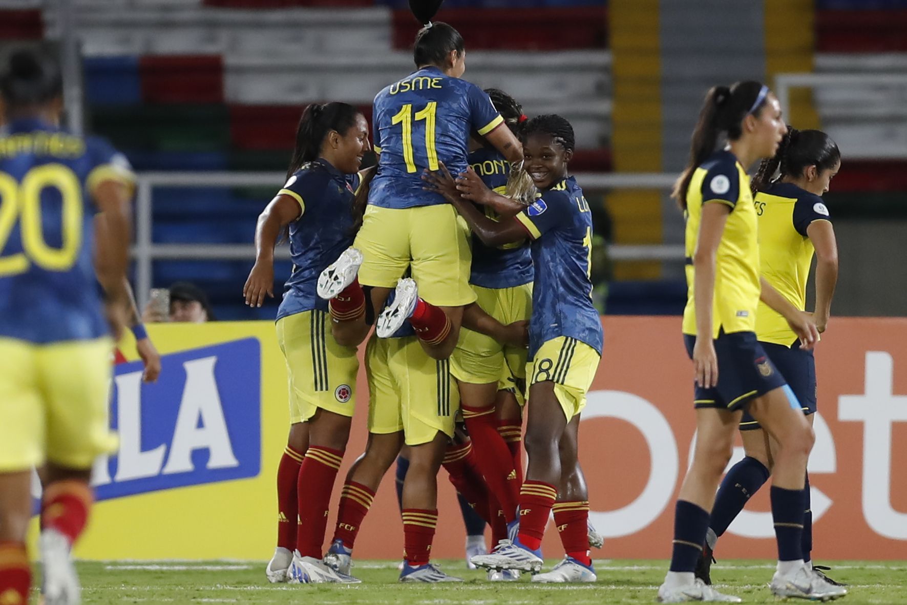 Ecuador cae ante Colombia y queda al borde de la eliminación en la Copa América Femenina