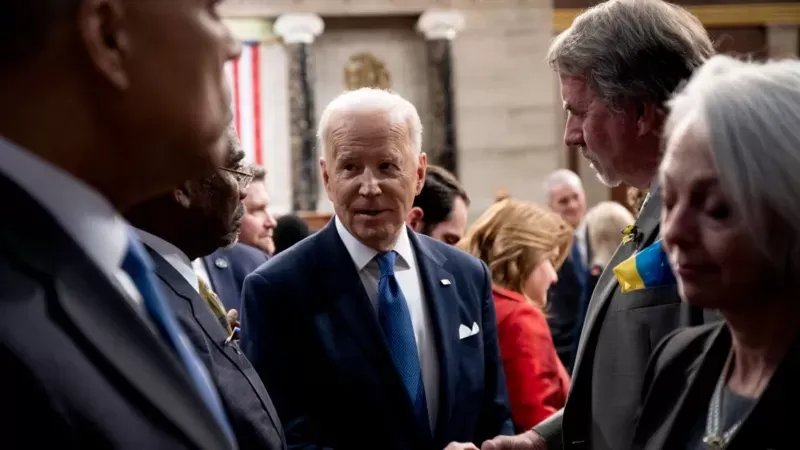 GETTY IMAGES Joe Biden busca mantener el amplio apoyo a sus medidas por Ucrania..