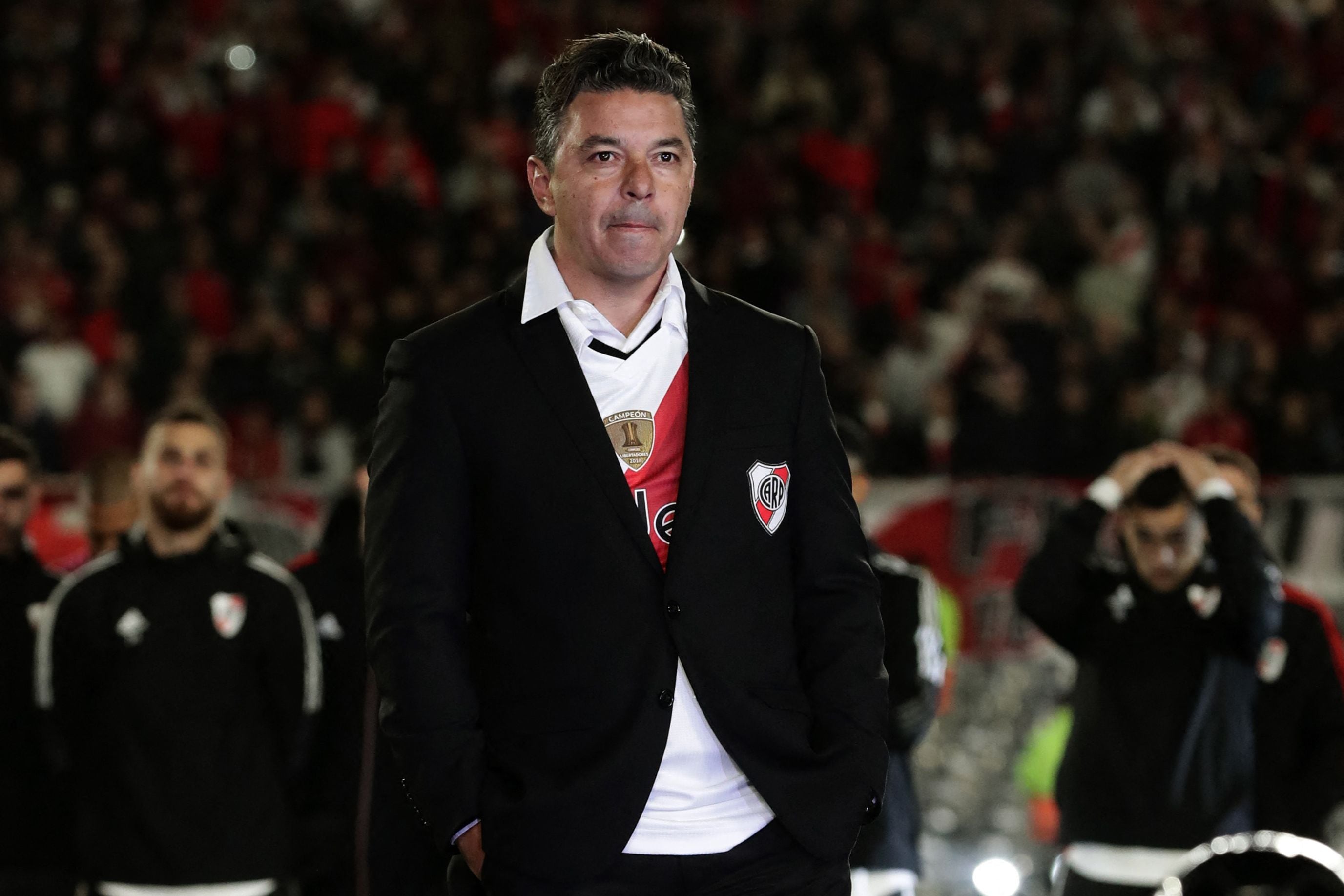 “Muñeeeeco, Muñeeeeco, Muñeeeeco...”, la hinchada de River Plate despidió al exitoso técnico Marcelo Gallardo en el Monumental