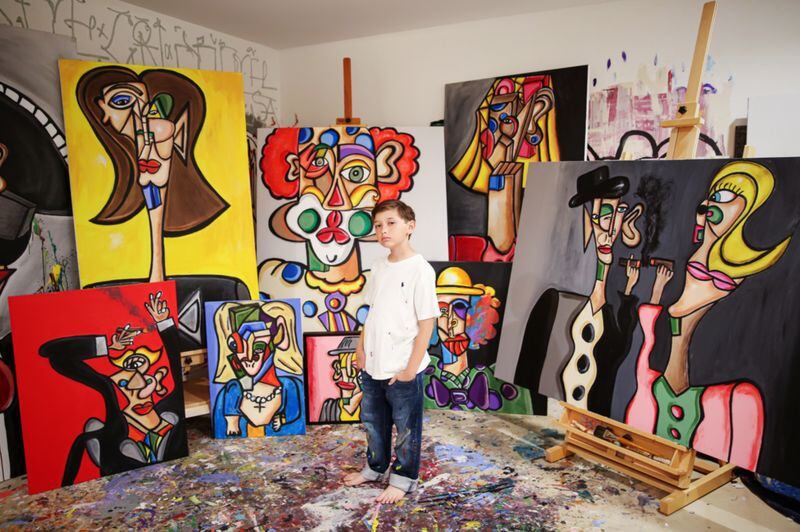 ELSA VALENCIA Sus artistas favoritos son Picasso, Modigliani y Condo, dice Andrés Valencia.