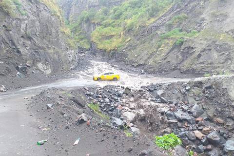 Agua lodosa podría estar descendiendo por las quebradas del volcán Tungurahua, advierte el Instituto Geofísico