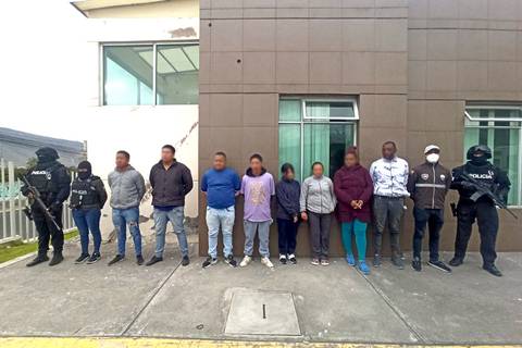 Detienen a ocho presuntos integrantes de Los Lobos en Quito, Cayambe y Tumbaco 