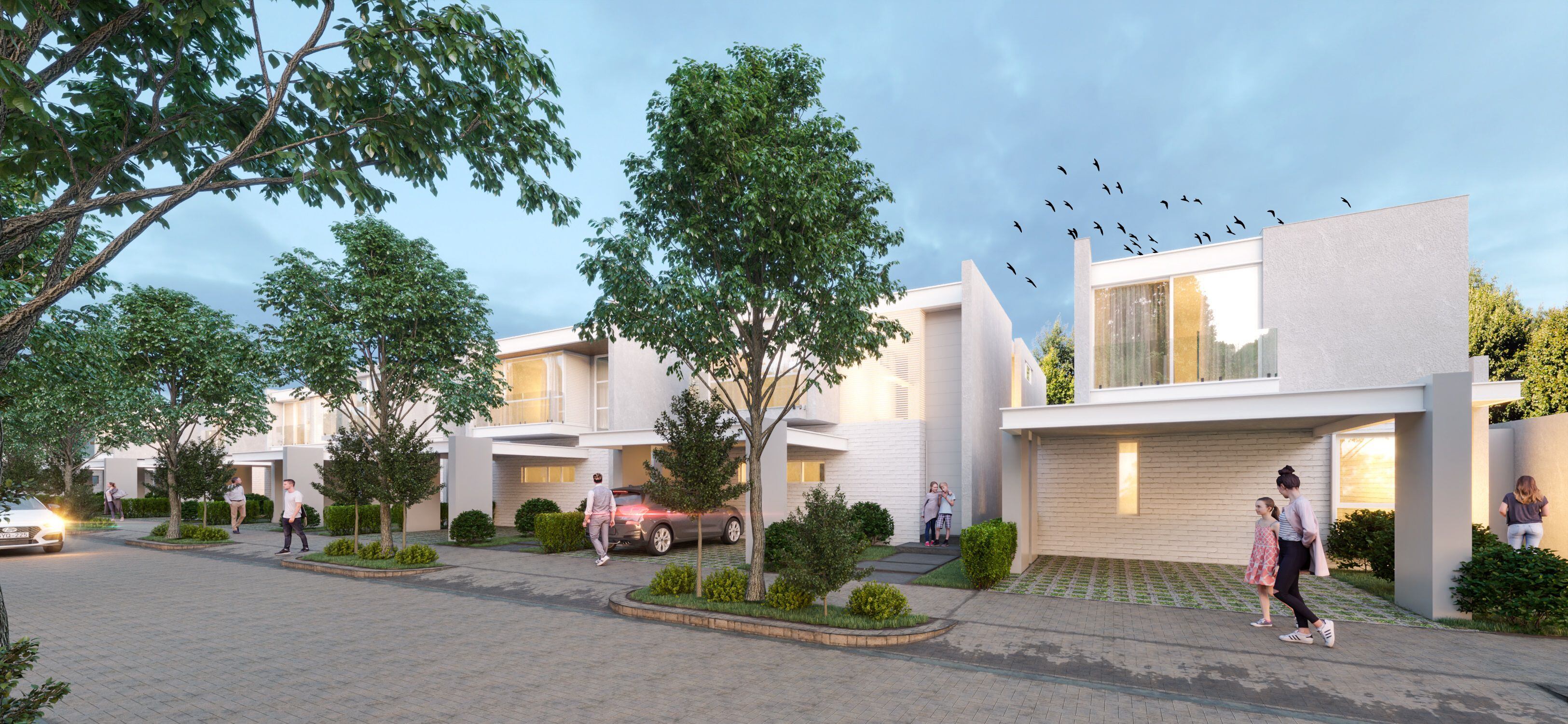 Render o imagen digital de las viviendas que se ofertan en el Nuevo Samborondón.