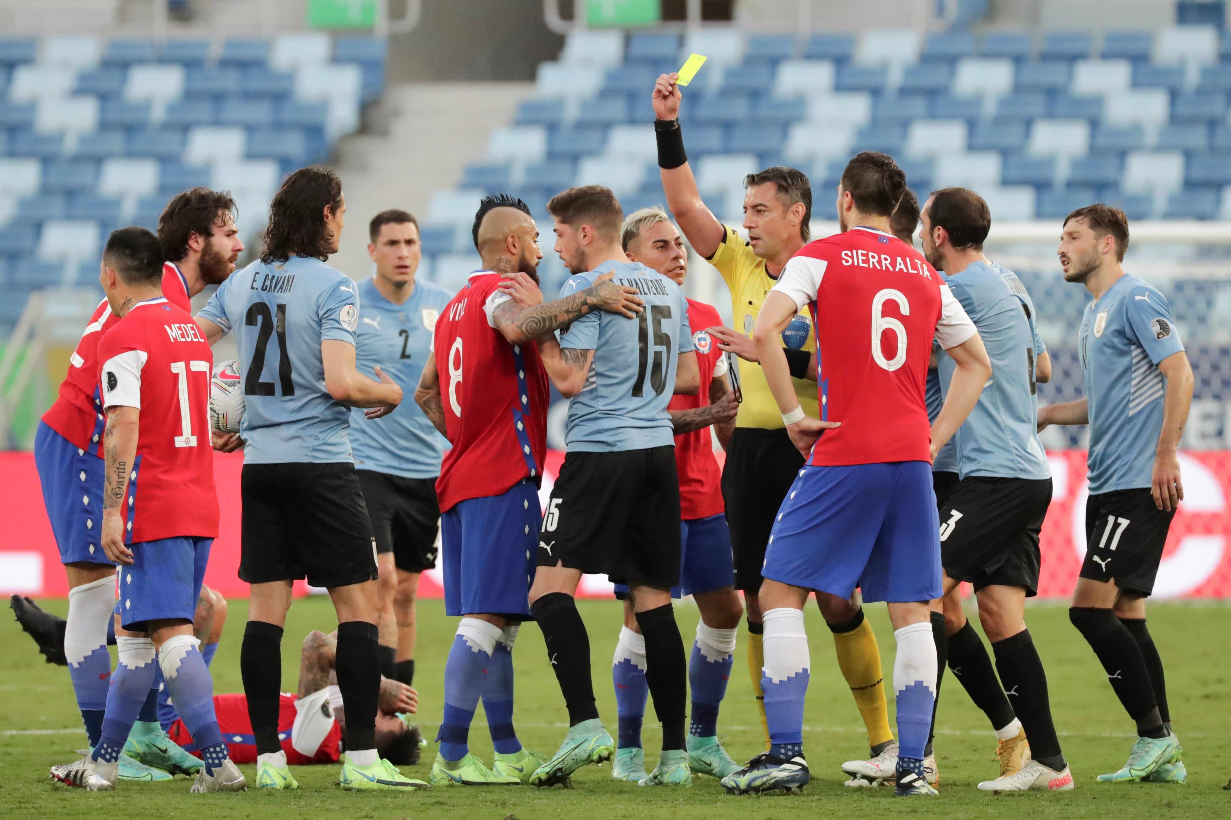 VER TODOS LOS GOLES Chile y Uruguay empataron 1-1 en el Arena Pantanal por  la tercera fecha de la Copa América, FUTBOL-INTERNACIONAL