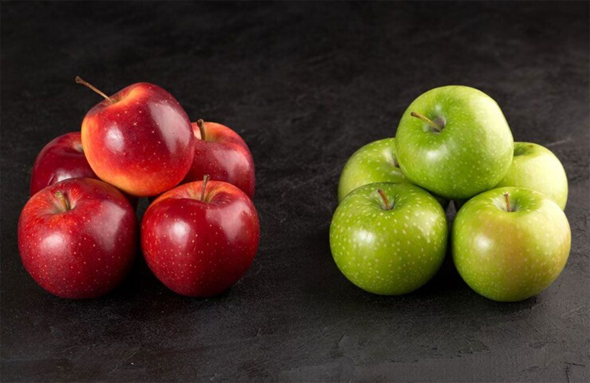 Las manzanas, verdes o rojas, aportan múltiples beneficios a la salud. Foto: Freepik.