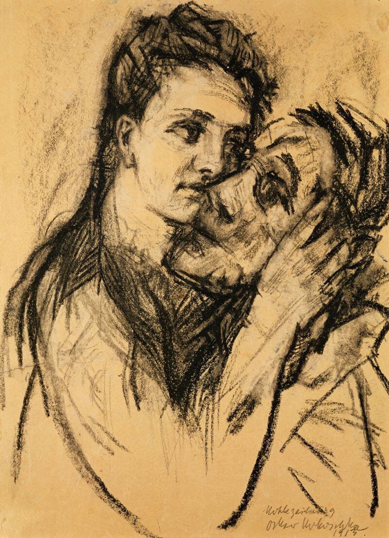GETTY IMAGES "Autorretrato con amante (Alma Mahler)", pintado por Oskar Kokoschka en 1913.