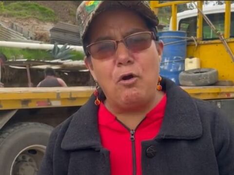 Lourdes Tibán denuncia en TikTok fuga de combustible de la Prefectura de Cotopaxi  