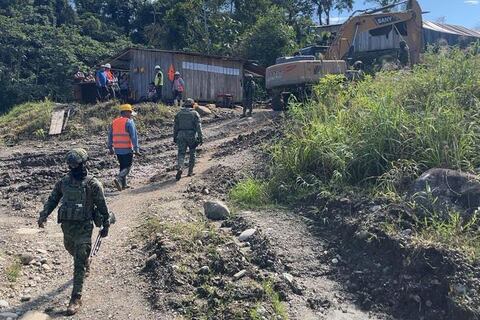 Fuerzas Armadas detectaron frente minero en el cantón Palora, Morona Santiago 