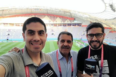 Roberto Omar Machado y sus hijos Sebastián y Roberto Carlos, una dinastía en el periodismo deportivo