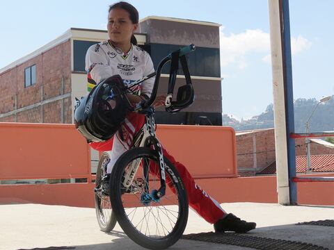 Doménica Azuero, en el Open de Super Cross