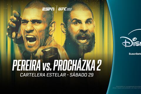 Horarios y canales para ver En Vivo Pereira vs. Prochazka por ESPN KNOCKOUT en Disney+