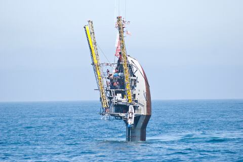 Como barco vertical, así era el laboratorio de investigación del océano