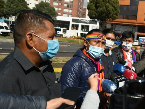 Dirigentes amazónicos agrupados en la Conaie están en Quito para 'vigilar' los votos de Yaku Pérez 