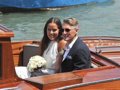 La tenista Ana Ivanovic y el futbolista Bastian Schweinsteiger se casaron en Venecia