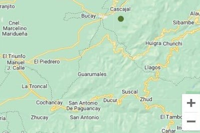 Cae ceniza del volcán Sangay en zonas de Chimborazo