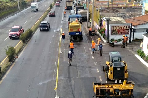 Hasta el 15 de julio hay mantenimiento vial en la avenida Oswaldo Guayasamín, en Quito
