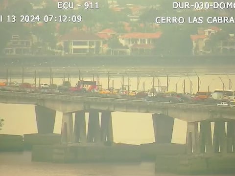 Congestionamiento vehicular se registra en puente Durán-Samborondón este sábado, 13 de julio