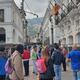 Algunos locales del centro de Quito cerraron sus puertas mientras se reforzó seguridad en el palacio de Gobierno