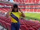 Hellen Quiñónez, presente en el partido de Ecuador y Argentina en la Copa América: Me la gocé, disfruté, reí y también sufrí