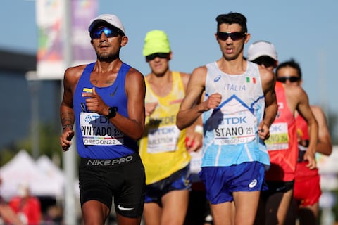 El ecuatoriano Brian Pintado se ubicó en el cuarto puesto de los 35 km marcha del Mundial de Atletismo