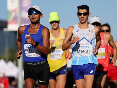 El ecuatoriano Brian Pintado se ubicó en el cuarto puesto de los 35 km marcha del Mundial de Atletismo