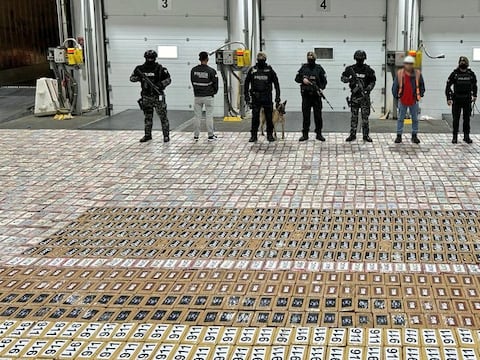 Prisión preventiva para cinco aprehendidos por cargamento de 6,23 toneladas de cocaína