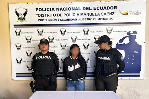 Nuera de Colón Pico fue detenida en San Roque, en el centro de Quito