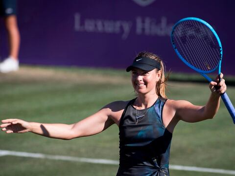 Maria Sharapova ganó en su regreso tras seis meses de baja por lesión