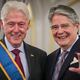 ‘Voy a extrañar al presidente (Guillermo) Lasso’, así agradeció el exmandatario de Estados Unidos Bill Clinton por la condecoración Honorato Vásquez