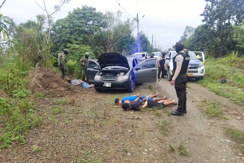 Cinco presuntos secuestradores capturados tras rescate de víctima en Pasaje