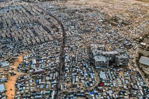 Cómo se partió en dos Rafah, la ciudad en la frontera entre Gaza y Egipto donde se refugian 1,5 millones de palestinos