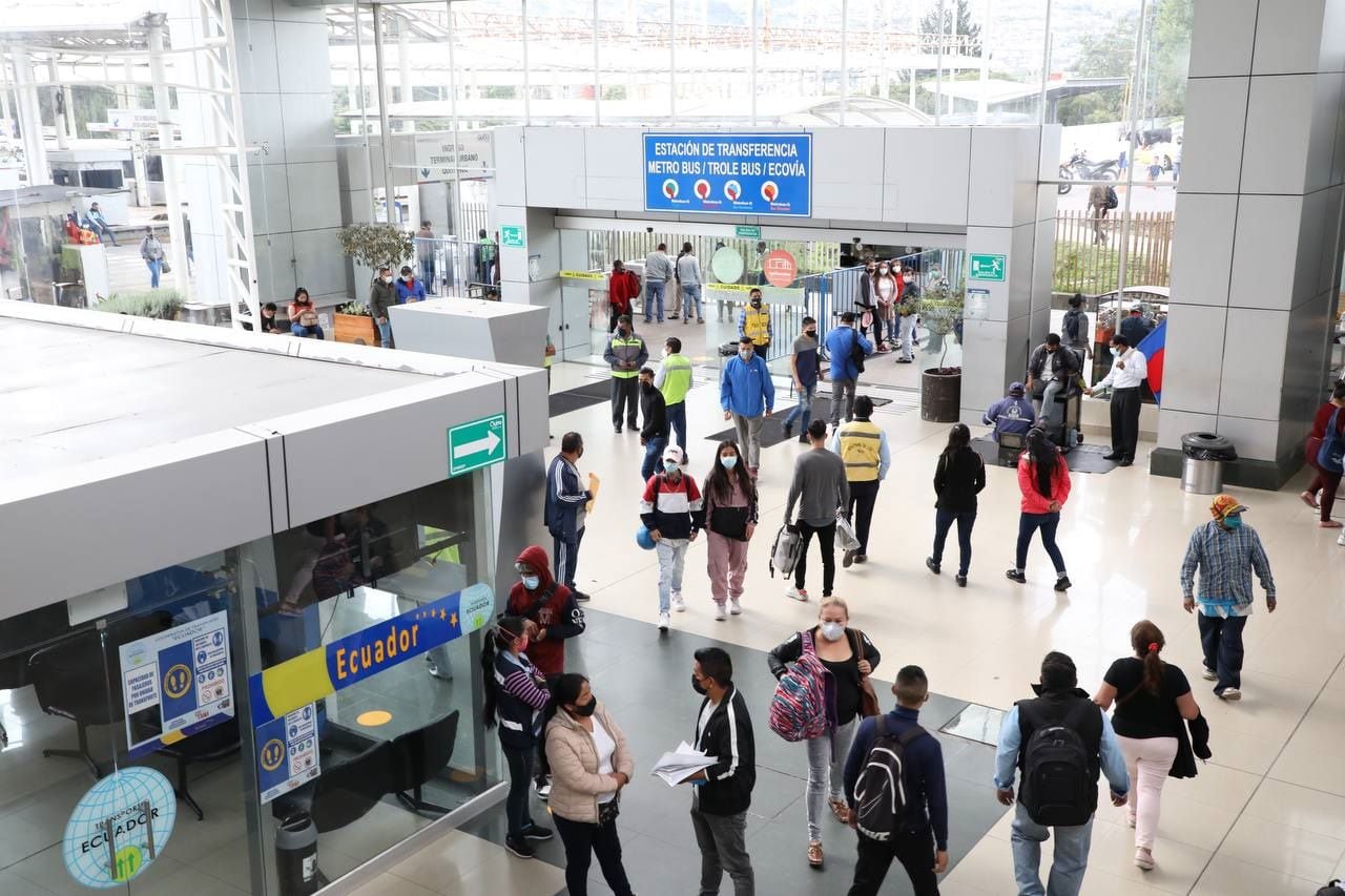 El Municipio de Quito informó que retomarán los trabajos de remodelación en el terminal terrestre de Quitumbe