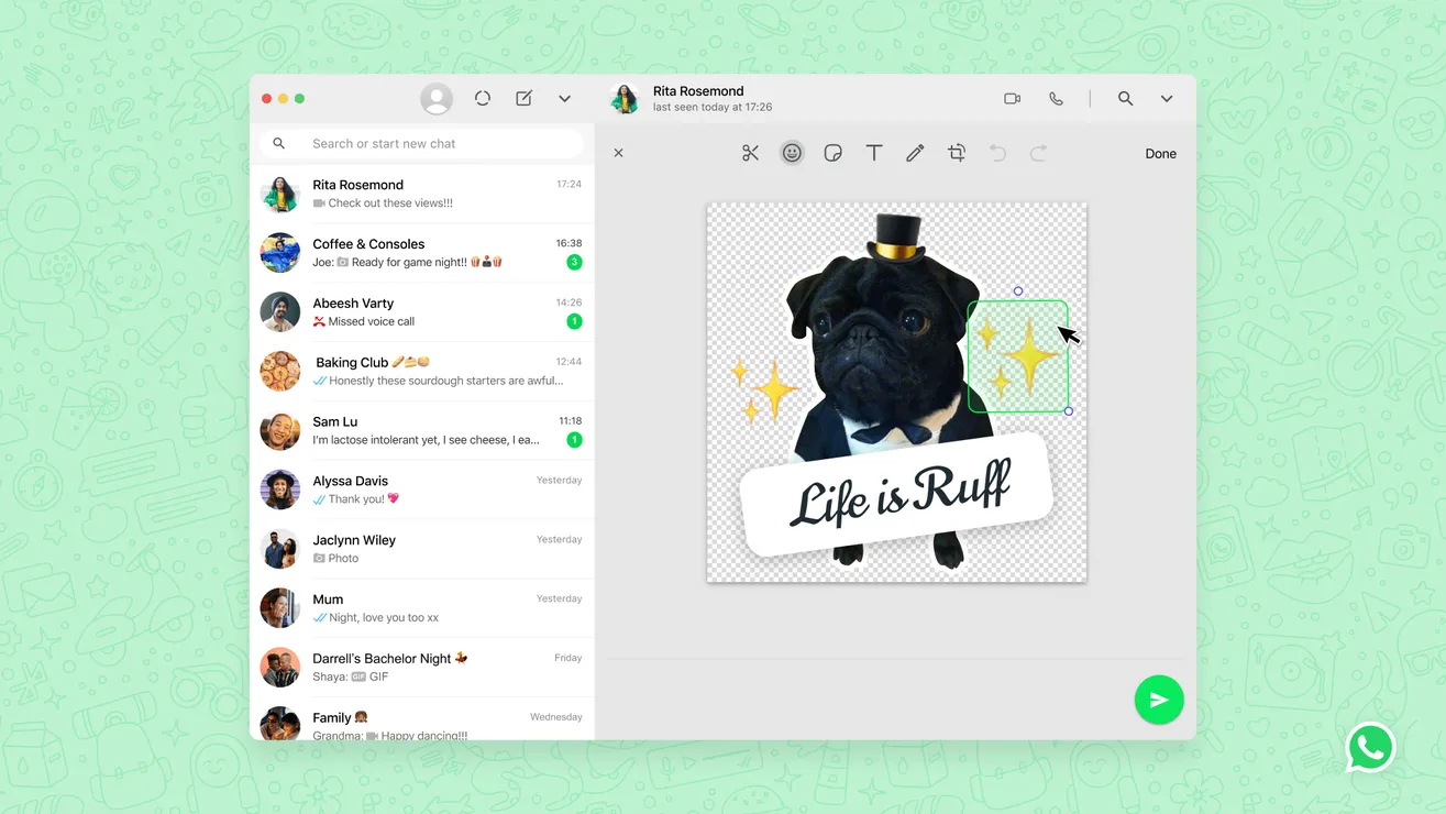 WhatsApp lanza su propia herramienta para crear stickers