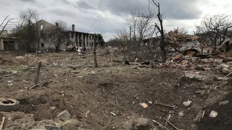 Algunos vecindarios de Chernígov quedaron arrasados.