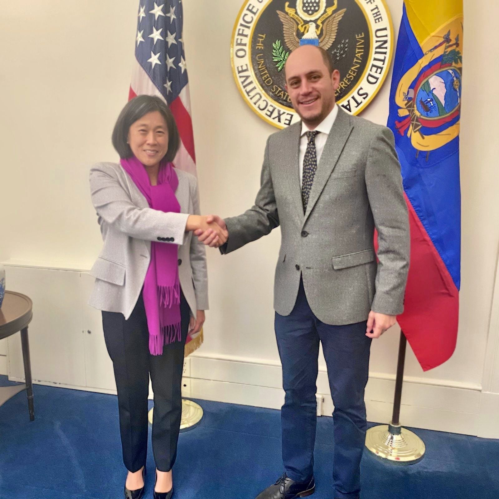 Ecuador y Estados Unidos iniciarán negociaciones sobre trabajo, medio ambiente y comercio digital